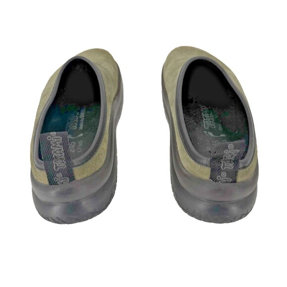 BIRKENSTOCK Tatami Olive Green Suede Clogs Mules Slip-on Shoes LADIES 7 MEN'S 5 - Picture 8 of 14